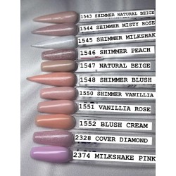 18 мл-банка полная под крышку геля для Наращивания Milkshake pink-Розовый молочный коктейль ___SLK(2374)
