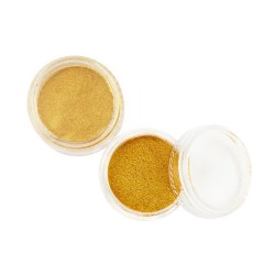 Втірка в баночці ТЕМНЕ ЗОЛОТО. Повна до країв зручна для майстра тара. Заводська фасовка ___FFF
